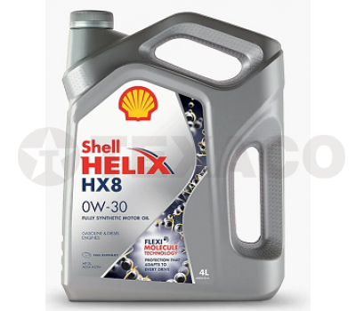 Масло моторное SHELL Helix HX8 0W-30 (4л)