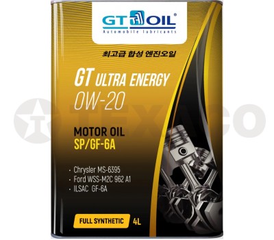 Масло моторное GT OIL GT Ultra Energy 0W-20 SP/GF-6A (4л) синтетика