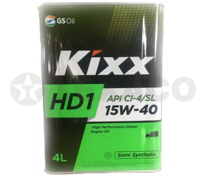Масло моторное Kixx HD1 15W-40 CI-4/SL (4л)