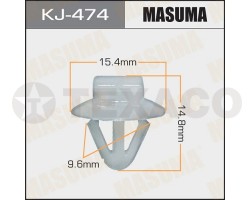 Клипса автомобильная MASUMA KJ-474