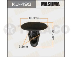 Клипса автомобильная MASUMA KJ-493 (90467-06161-01)