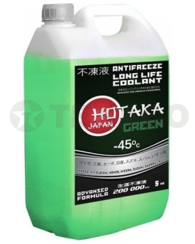 Антифриз Hotaka Green Long Life Coolant -45C, (5кг)