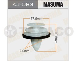Клипса автомобильная MASUMA KJ-083