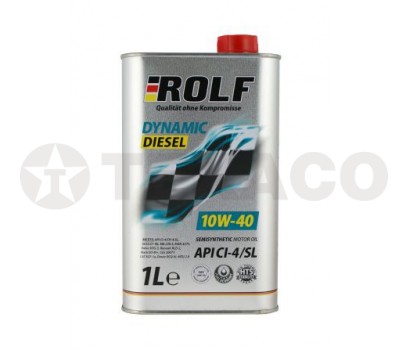 Масло моторное ROLF Dynamic Diesel 10W-40 CI-4/SL (1л) п/синт