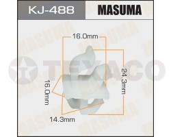 Клипса автомобильная MASUMA KJ-488