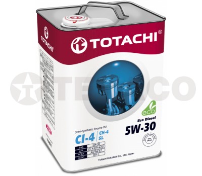 Масло моторное TOTACHI Eco Diesel 5W-30 CI-4/CH-4/SL (6л) полусинтетика