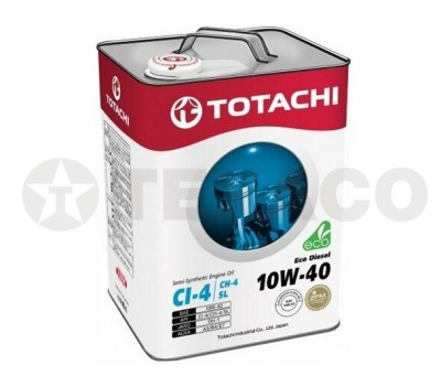 Масло моторное TOTACHI Eco Diesel 10W-40 CI-4/CH-4/SL (6л) полусинтетика