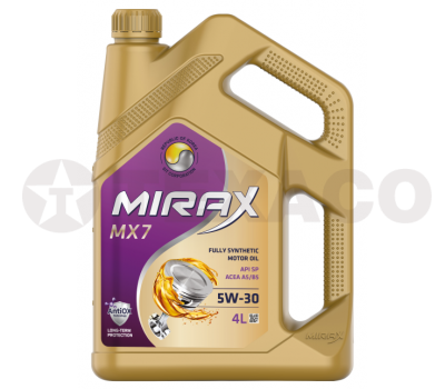 Масло моторное MIRAX MX7 5W-30 SP A5/B5 (4л) синтетика